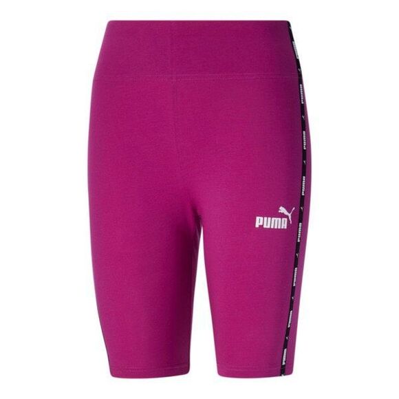 Puma Women's Active High Rise Bike Shorts - Pink Size XS - Picture 1 of 3